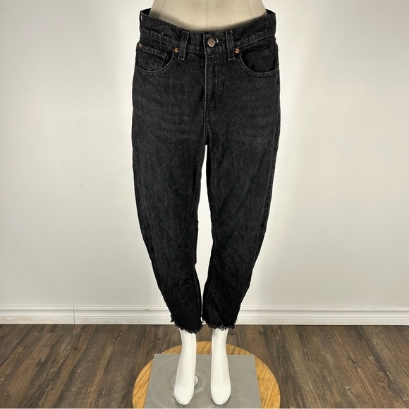Urban Outfitters BDG Black Cotton Cropped Taper 29 - Picture 1 of 10